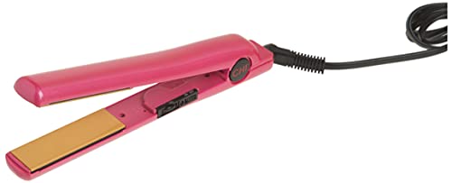 CHI Tourmaline Ceramic Hair Straightening Flat Iron | 1" Plates | Pure Pink | Professional Salon Model Hair Straightener