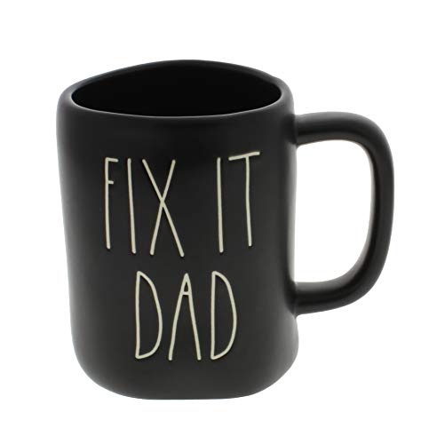 Rae Dunn by Magenta FIX IT DAD Black LL Coffee Mug