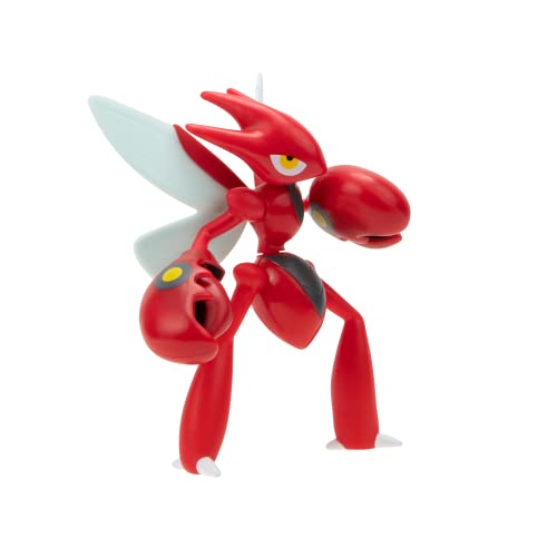 Pokemon SCIZOR Battle Feature Figure - 4.5-Inch Scizor Battle Figure with Slashing Pincer