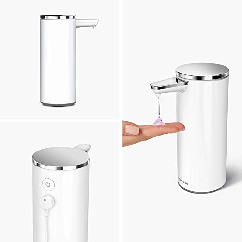 simplehuman 9 oz. Touch-Free Rechargeable Sensor Liquid Soap Pump Dispenser