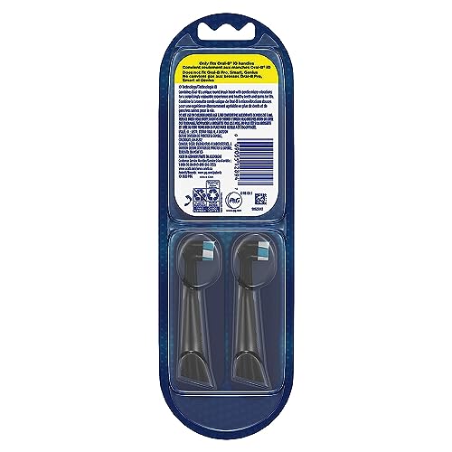 Oral-B iO Ultimate Clean Replacement Brush Heads, Black, 3 Count