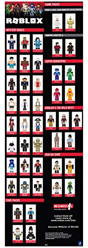 Roblox 4 Figure Pack Playset with 4 Action Figures, Accessories and Play Code for Children from 6 Years