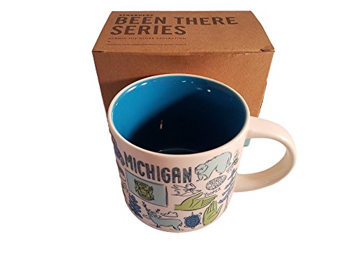 Starbucks Michigan Been There Series Ceramic Coffee Mug, 14 oz
