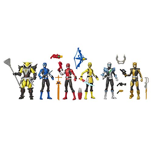 Power Rangers Beast Morphers 6 Inch Action Figure Multipack 6 Figures Included and Villain Toys with Accessories Inspired by The TV Show