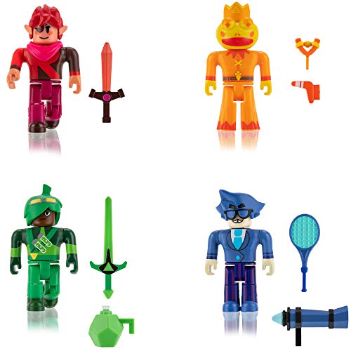 Roblox 4 Figure Pack Playset with 4 Action Figures, Accessories and Play Code for Children from 6 Years