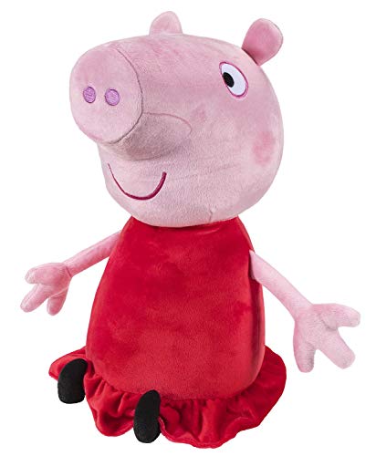 Peppa Pig PEP0726 Pig Peppa Deluxe Cuddly Toy, Soft Plush Figure, Approx. 55 cm, Plush Figure for Sleeping, Stuffed Toy for Playing, Original Plush Toy for Children from 24 Months