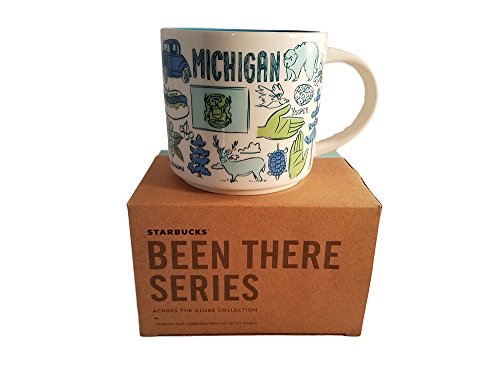 Starbucks Michigan Been There Series Ceramic Coffee Mug, 14 oz