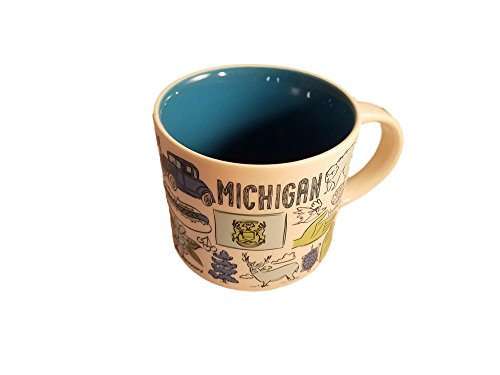 Starbucks Michigan Been There Series Ceramic Coffee Mug, 14 oz