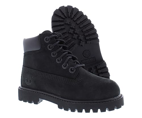 Timberland 6 Inch Premium Scuff Proof Boot (Toddler/Little Kid/Big Kid),Black Groove,5 M US Toddler