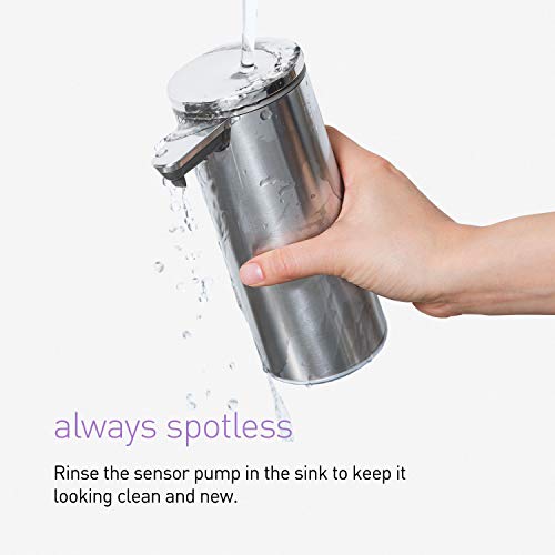 simplehuman 9 oz. Touch-Free Rechargeable Sensor Liquid Soap Pump Dispenser
