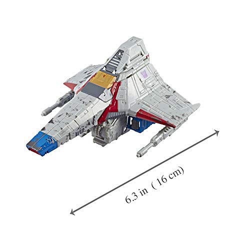 Transformers Toys Generations War for Cybertron Voyager Wfc-S24 Starscream Action Figure - Siege Chapter - Adults & Kids Ages 8 & Up, 7"