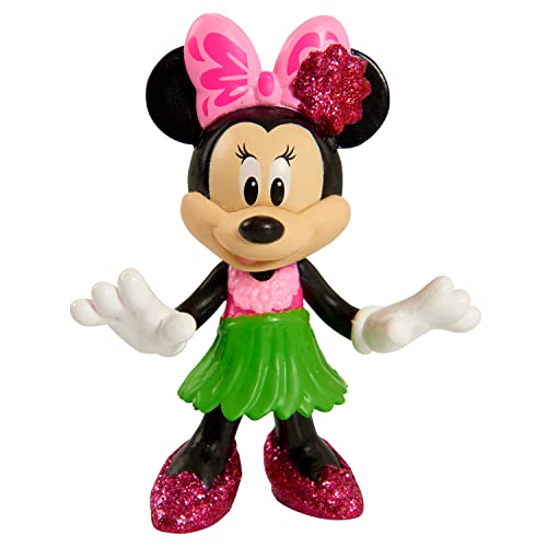 Disney Junior Minnie Mouse 3 Inch Tall Collectible Figure Set, 5 Piece Set Includes Tennis, Hula, Candy Maker, Popstar, and Ballerina Outfits, by Just Play
