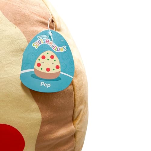 Squishmallow Official Kellytoy Squishy Soft Plush 16 Inch, Pep The Pizza