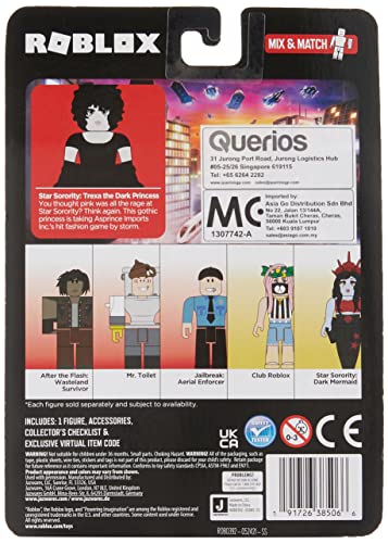 TOY PARTNER - ROB0392 Roblox Figure in Blister Packaging. Exclusive Virtual Code in Each Box. 4 mod. cans, Multi-Coloured (ROB0392),Colourful