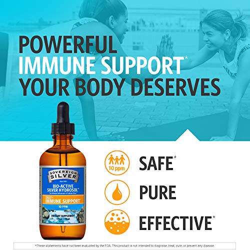 Sovereign Silver Bio-Active Silver Hydrosol for Immune Support - Colloidal Silver Liquid