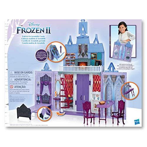 Disney Frozen 2 Fold and Go Portable Arendelle Castle Exclusive Dollhouse Playset