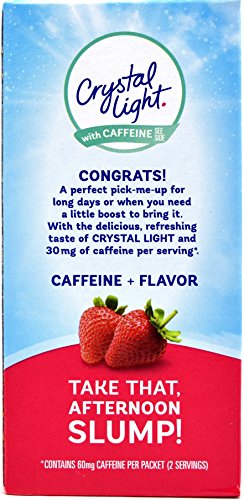 Crystal Light Pure Mixed Berry Energy Drink Mix with Caffeine and B Vitamins (6 On-the-Go Packets)