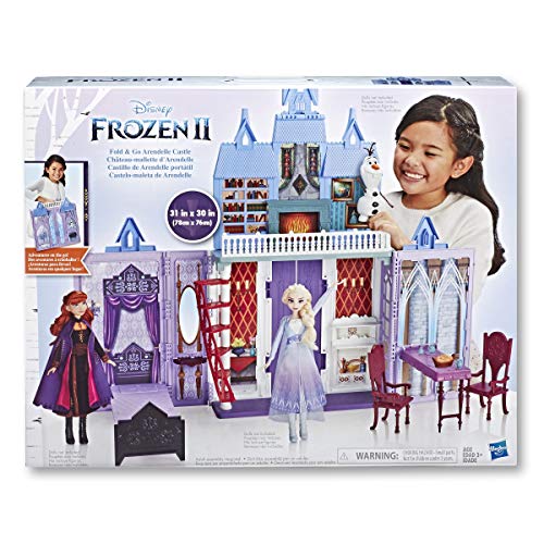 Disney Frozen 2 Fold and Go Portable Arendelle Castle Exclusive Dollhouse Playset