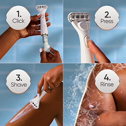 Gillette Venus Radiant Skin Moisturizing Women’s Razor for Dry and Sensitive Skin with Olay Moisturizer Dispenser