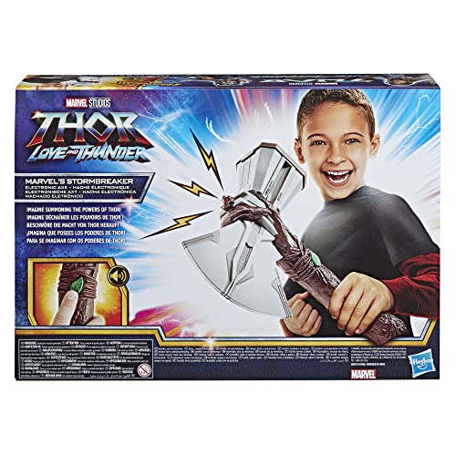 Marvel Hasbro Studios’ Thor: Love and Thunder Stormbreaker Electronic Axe Thor Roleplay Toy with Sound FX, Toys for Kids Ages 5 and Up