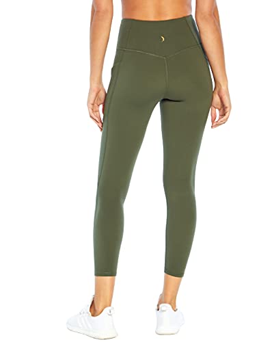 Jessica Simpson Sportswear Women's Standard Tummy Control Pocket Ankle Legging, Thyme, Large