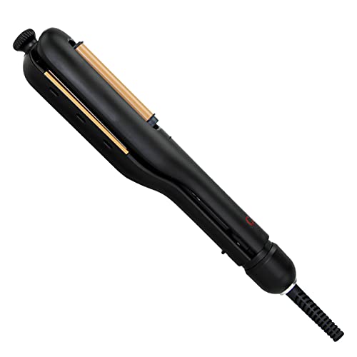 CHI Ceramic Multi-Wave Styler - Hairstyles with Adjustable Barrel for Customizable Waves, Reduces Frizz & Static and Increases Shine, Black