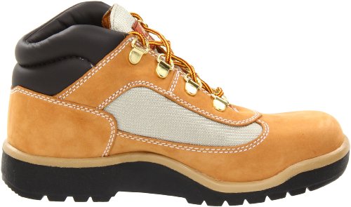 Timberland Leather and Fabric Field Boot (Toddler/Little Kid/Big Kid),Wheat,6 M US Big Kid