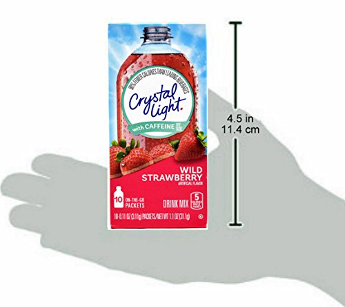 Crystal Light Pure Mixed Berry Energy Drink Mix with Caffeine and B Vitamins (6 On-the-Go Packets)