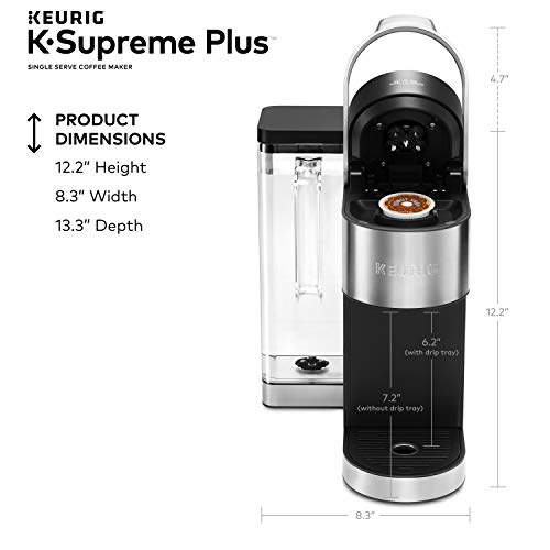 Keurig® K-Supreme Plus Single Serve K-Cup Pod Coffee Maker, MultiStream Technology, Stainless Steel