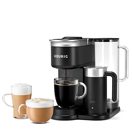 Keurig K-Cafe SMART Single Serve K-Cup Pod Coffee, Latte and Cappuccino Maker, Black