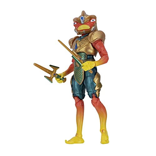 Fortnite Legendary Series Atlantean Fishstick, 6-inch Figure with Harvesting Tools, Weapon, Back Bling, Interchangeable Faces. Other Styles Include Blackheart, Scuba Jonesy, Scratch, and More