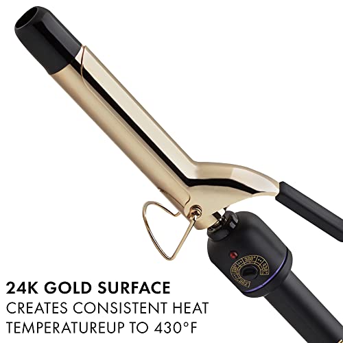 HOT TOOLS Professional Black Gold Curling Iron/Wand for Long Lasting Curls