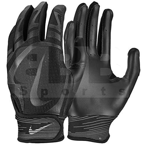 Nike Huarache Edge Adult Baseball Batting Gloves Pair Black Medium