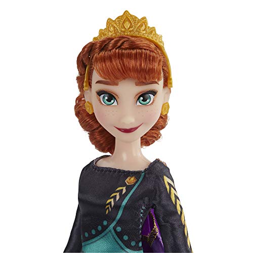 Frozen Disney's 2 Queen Anna Fashion Doll, Dress, Shoes, and Long Red Hair, Toy for Kids 3 Years Old and Up