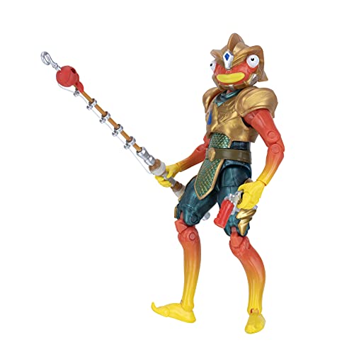 Fortnite Legendary Series Atlantean Fishstick, 6-inch Figure with Harvesting Tools, Weapon, Back Bling, Interchangeable Faces. Other Styles Include Blackheart, Scuba Jonesy, Scratch, and More