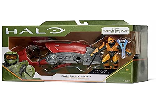 Halo 4" “World of Halo” Figure and Vehicle – Banished Ghost with Elite Warlord