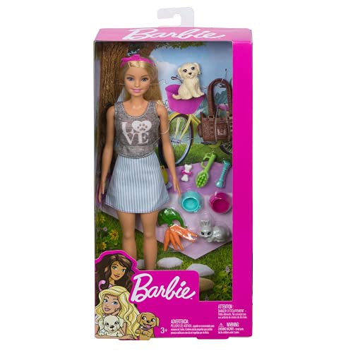 Barbie Animal Lovers Playset Puppy and Bunny Edition