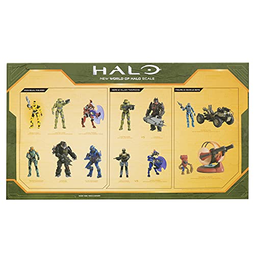 HALO Deluxe Figure - UNSC Mantis and Spartan EVA - Armor Defense System - Build Out Your Universe, Multicolor