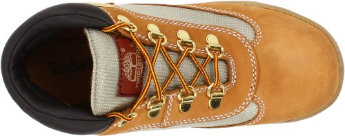 Timberland Leather and Fabric Field Boot (Toddler/Little Kid/Big Kid),Wheat,6 M US Big Kid