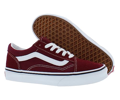 J Old Skool (9AK) Pomegranate/True White Size 7