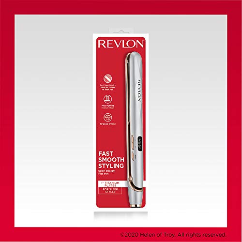 Revlon Salon Straight Titanium Flat Iron, 1"