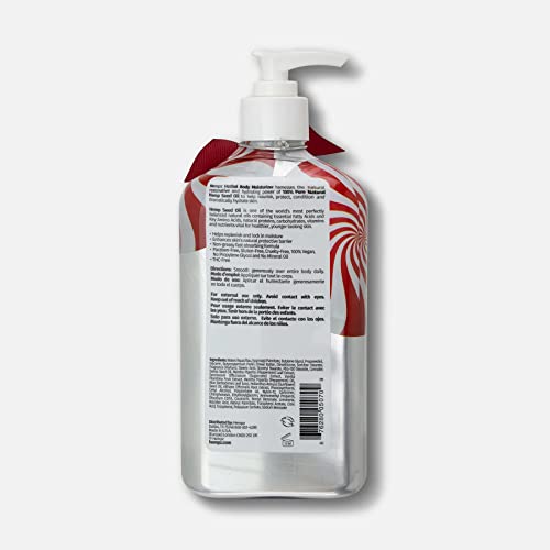 Hempz Limited Edition Lotion, Peppermint Vanilla Swirl Herbal Body Moisturizer, 17 oz.