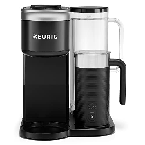 Keurig K-Cafe SMART Single Serve K-Cup Pod Coffee, Latte and Cappuccino Maker, Black