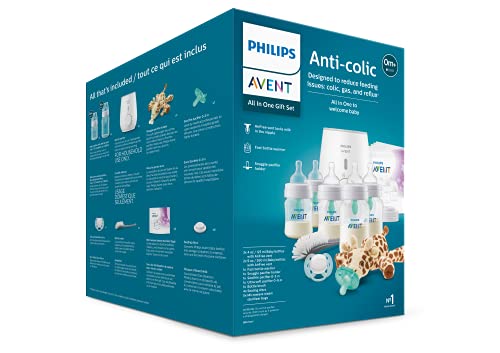 Philips AVENT Anti-Colic Baby Bottle with AirFree Vent Essentials Gift Set