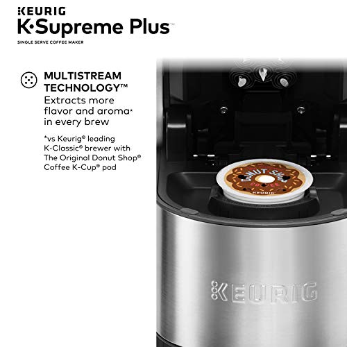 Keurig® K-Supreme Plus Single Serve K-Cup Pod Coffee Maker, MultiStream Technology, Stainless Steel