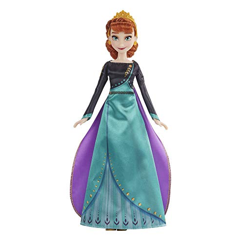 Frozen Disney's 2 Queen Anna Fashion Doll, Dress, Shoes, and Long Red Hair, Toy for Kids 3 Years Old and Up