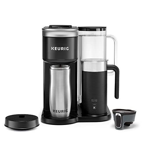 Keurig K-Cafe SMART Single Serve K-Cup Pod Coffee, Latte and Cappuccino Maker, Black