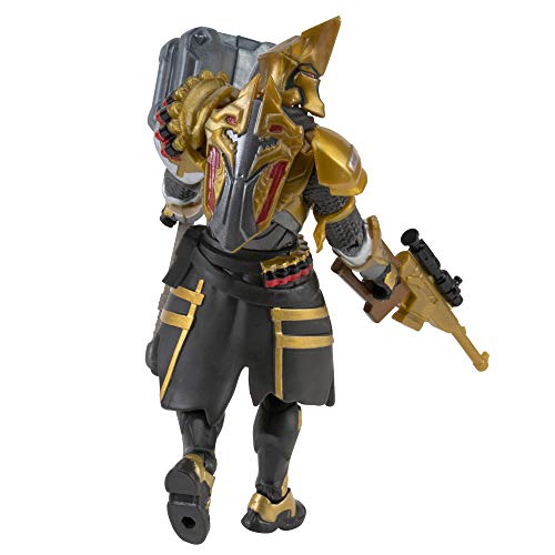 Fortnite 4" Ultima Knight Hot Drop Action Figure - 25+ Articulation Points, Vanquisher Tool, Palm Leaf Glider, Dragoncrest Bling & 5 Weapons