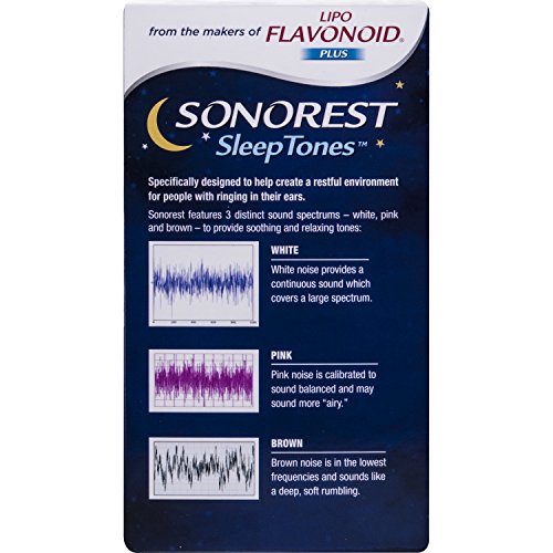 Sonorest Sleep Tones, Sound Machine for Tinnitus, Masking Device for Ear Ringing, Portable for Convenient Use