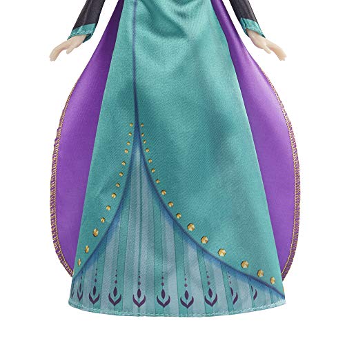 Frozen Disney's 2 Queen Anna Fashion Doll, Dress, Shoes, and Long Red Hair, Toy for Kids 3 Years Old and Up